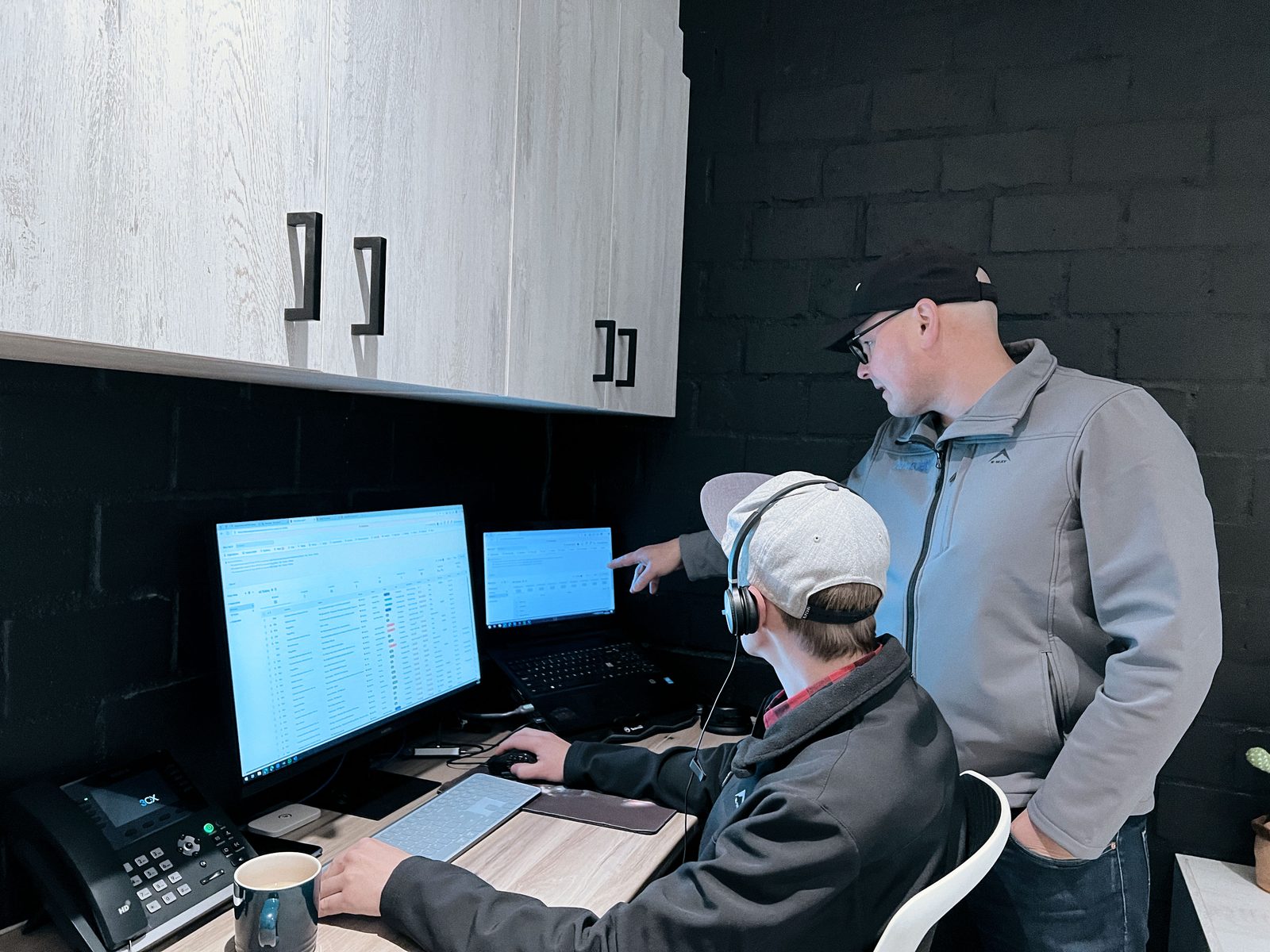 The bluecoat IT team working from the Durbanville office